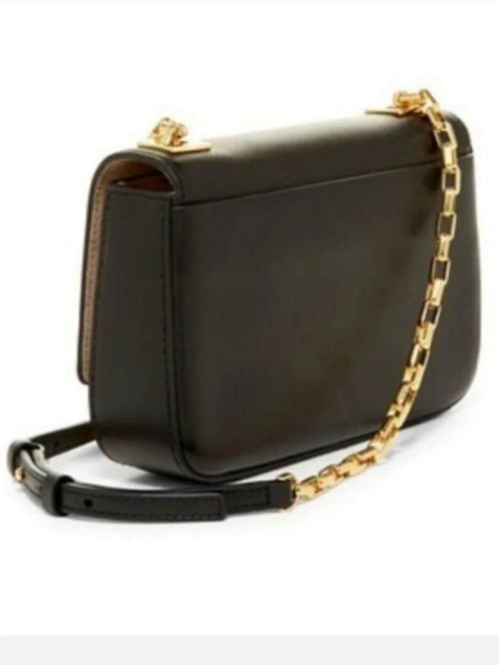 Michael Kors Collection Black Leather Chain Shoulder Bag NWOT